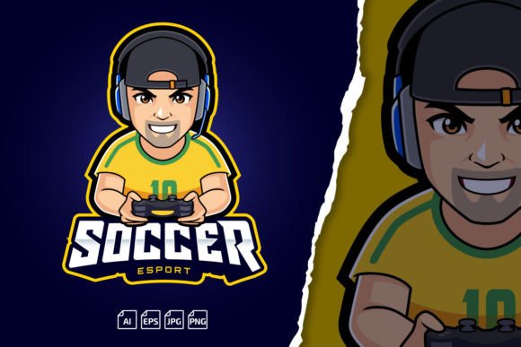 Download Soccer Gamer Esport Logo - Game Collection