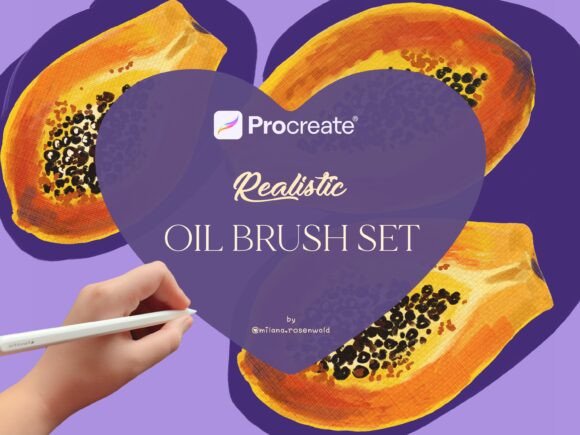 Download Realistic Oil Brush Set for Procreate - Procreate Collection